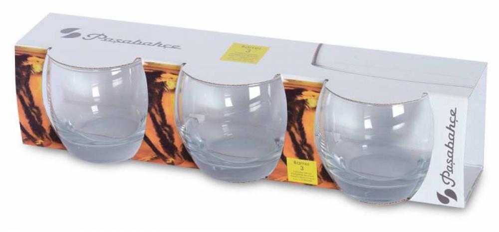 Pasabahce Barrel Set 6 Bicchieri Da Whisky | Capacità 340 Ml | Vetro Trasparente Bombato | Lavabili In Lavastoviglie